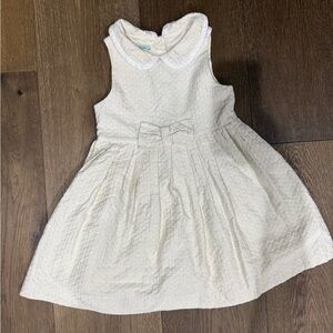 Nanos Cream Textured Knit Dress
